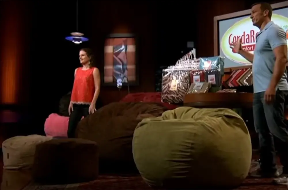 Cordaroy bean bag online shark tank